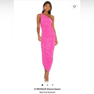 Norma Kamali X Revolve Diana Gown.